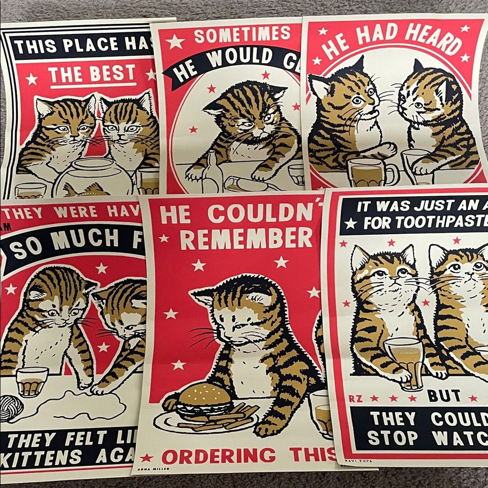 Drunk Cats (The Strike Your Fancy Series) Ravi Zupa & Arna Miller (Set of 6)